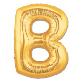 B Harf Folyo Balon Altın Renk 40 inç
