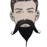 Siyah Renk Filozof Takma Sakal ve Bıyık Seti-756
