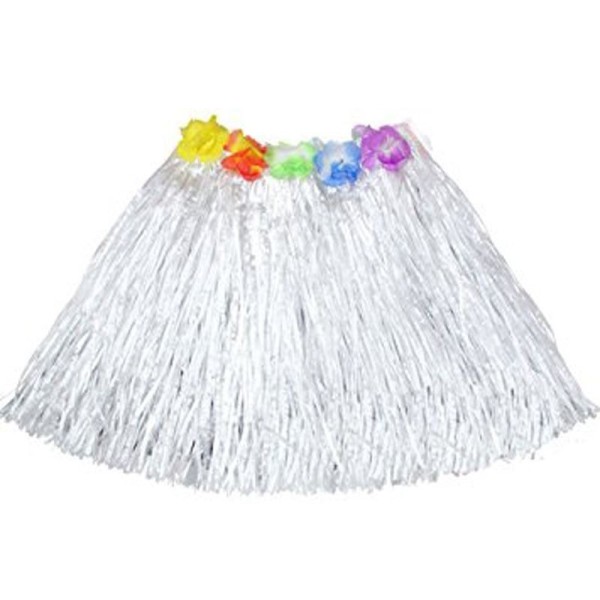 Hawaii Hula Eteği Beyaz Renk 40 cm