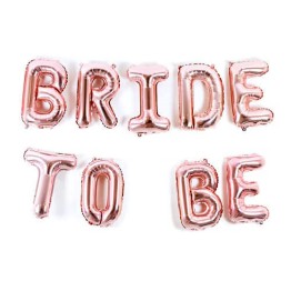 Bride To Be Yazılı Folyo Balon Rose Gold Renk 35 cm