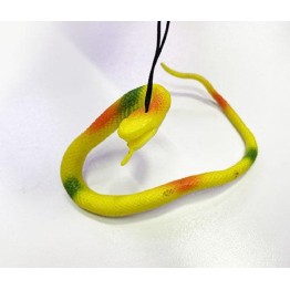 Sarı Renk Gerçekçi Silikon Yumuşak Yılan 37 cm