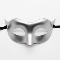 Gümüş Renk Masquerade Kostüm Partisi Venedik Balo Maskesi