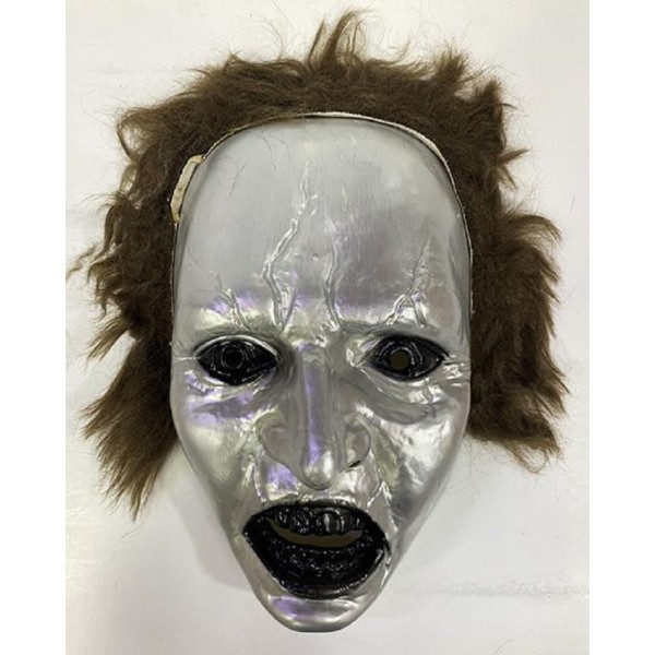 Koyu Kahve Saçlı Plastik Michael Myers Maskesi 26x17 cm