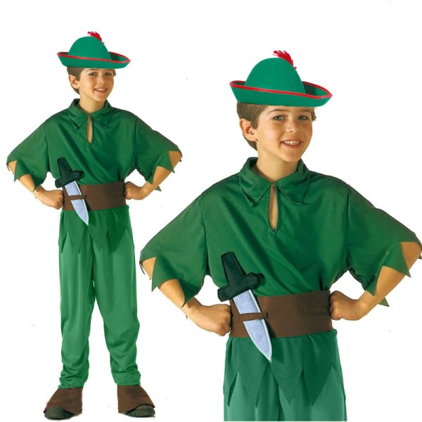 Peter Pan Kostümü - Alman Kostümü - Robin Hood Kostümü 4-6 Yaş