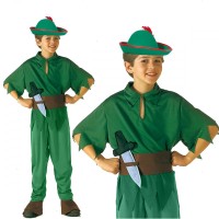 Peter Pan Kostümü - Alman Kostümü - Robin Hood Kostümü 7-9 Yaş