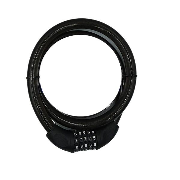 YM-747 120cm 20mm 5 Şifreli Siyah Motorsiklet Kilidi