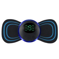8 Modlu Mini Şarjlı LCD Ekran Ems Boyun Omuz Kol Sırt Elektrikli Masaj Bantı Kas Stimülatörü