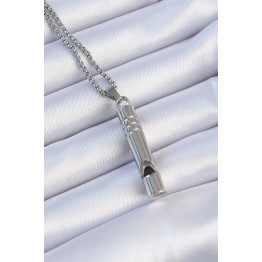 Acil Durum Düdüğü 316L Çelik Kararma Yapmaz Yüksek Desibel Kolye Unisex TJ-EBK1200
