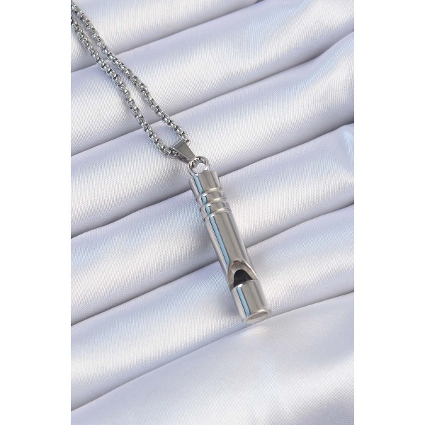 Acil Durum Düdüğü 316L Çelik Kararma Yapmaz Yüksek Desibel Kolye Unisex TJ-EBK1200