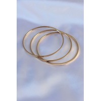 316L Çelik Gold Renk Ajda Model Kadın 65 mm Bilezik TJ-BB5361