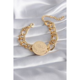 316L Çelik Gold Renk Reşat Model Samanyolu Kadın Bileklik TJ-BB5867