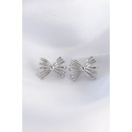 Pirinç Gümüş Renk Fiyonk Küpe TJ-BKP8931