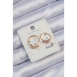 Xuping Rose Renk Zirkon Taşlı Su Yolu Küpe TJ-BKP9430