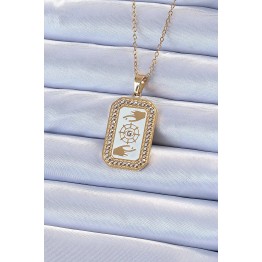 316L Çelik Zincir Renk Mineli Zirkon Taşlı Göz Figür Tarot Kolye TJ-BKO9217