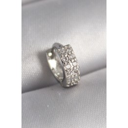 316L Çelik Gümüş Renk Zirkon Taşlı Tragus Piercing TJ-PR1305