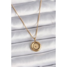 316L Çelik Gold Renk Zincir Gold Model Kadın Kolye TJ-BKO9572