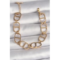 316L Çelik Gold Renk Kadın Bileklik TJ-BB6735
