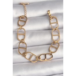 316L Çelik Gold Renk Kadın Bileklik TJ-BB6735