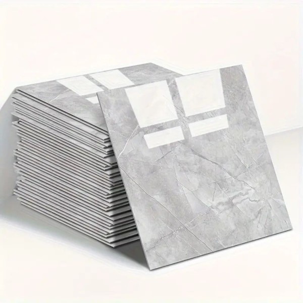 Mermer Desen Duvar Sticker Gri 30 x 30 Cm 1 Adet