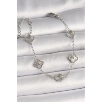 316L Çelik Gümüş Renk İşlemeli Baby Boy Yonca Model Kadın Bileklik TJ-BB6927