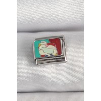 316L Çelik Gümüş Renk Renkli Portre Model Nomination Charm TJ-BC1387
