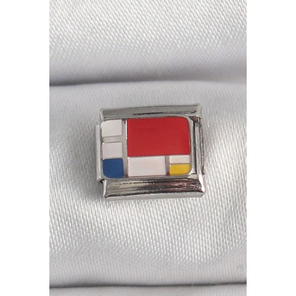 316L Çelik Gümüş Renk Karışık Renk Portre Model Nomination Charm TJ-BC1390