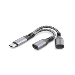 Type-C To 2*Type-C F Kablo Car Şarj 100W Siyah GJ-017