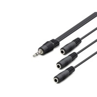 3.5 Mm To 3*3.5 Mm F Kablo 2Lıne 30Cm Siyah HDX1023
