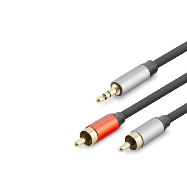 3.5 Mm To 2 Rca Ses Kablosu 1.5 M Siyah HDX1073
