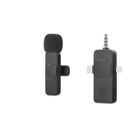 Kablosuz Yaka Mikrofonu Type-c Lightning 3.5 Mm Siyah HDX2781