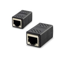 RJ45 Dişi - Dişi Uzatma Adaptörü - Siyah HDX5066