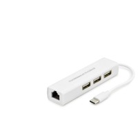 Type-C 3.1 Hub Ethernet 4 Port Beyaz HDX7007