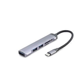 Type-c 3.0 Hub Kart Okuyucu 5 Port 5 Gbps Gri HDX7039