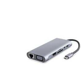Type-c 3.0 Hub Pd 100W Hdmı 4K Vga Gigabit Lan Aux Kart Okuyucu 11 Port Gri HDX7830
