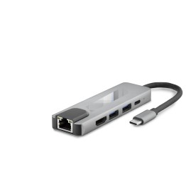Type-C 3.0 Hub Pd Hdmı 4K 30Hz Lan 100M 5 Port 5 Gbps Gri HDX7831