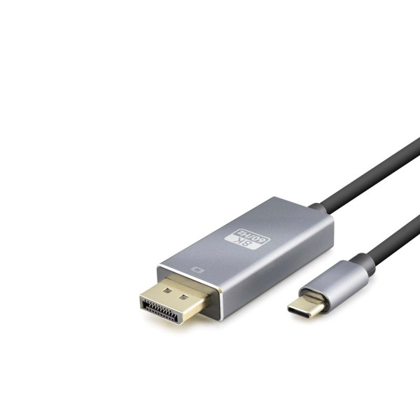 Type-c To Displayport Görüntü Kablosu 8K 60 Hz 1.8 M Gri HDX7859