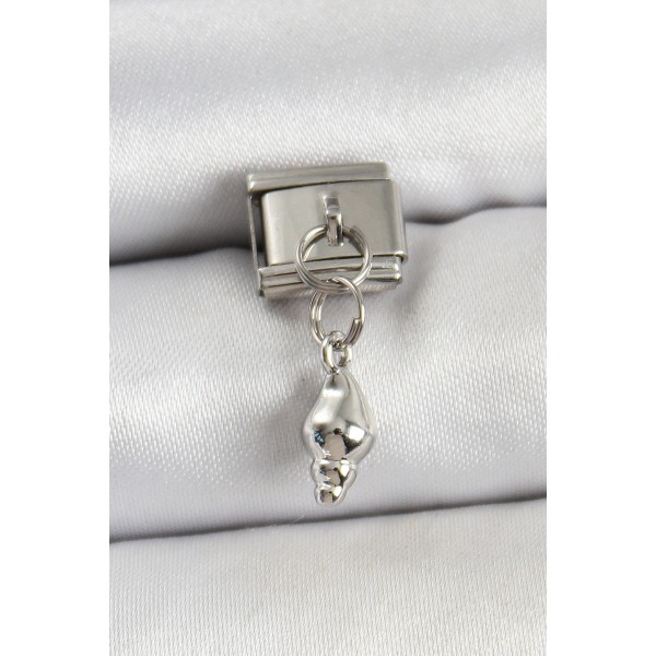 316L Çelik Sallantılı Deniz Kabuğu Model Gümüş Renk Nomination Charm TJ-BC1452