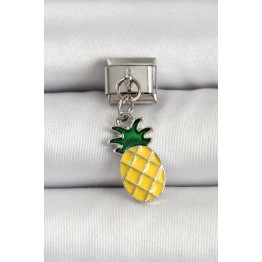 316L Çelik Gümüş Renk Ananas Model Nomination Charm TJ-BC1496