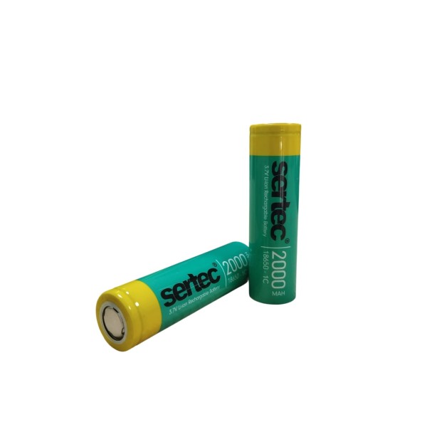 18650 3.7V 2000 Mah 1C Li-Ion Şarjlı Pil