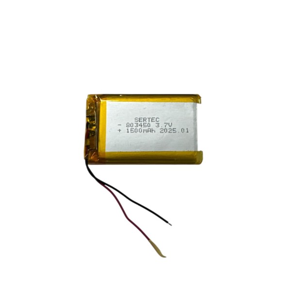 803450 3.7V 1500mAh Li-Polymer Pil (Devreli/1.5A)