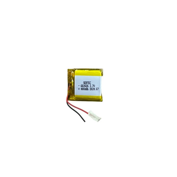602626 3.7V 400mAh Li-Polymer Pil (Devreli/1.5A)