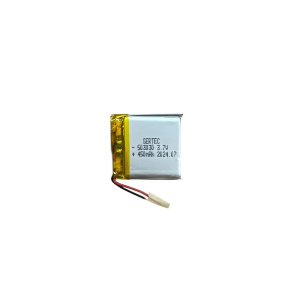 503030 3.7V 450mAh Li-Polymer Pil (Devreli/1.5A)