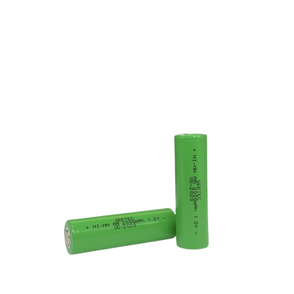 1.2V 2000 Mah - AA - Ni-MH Şarjlı Pil - (Başsız / Flat Head)