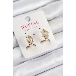Xuping Zirkon Taşlı Kalp Model Gold Renk Kadın Küpe TJ-BKP10840