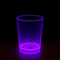 PartyGlow Neon Mor Bardak 8.5 x 10.5 cm