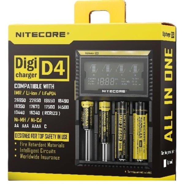 D4 Digi Charger Li-ion / NI-CD / NI-MH / LifePO4 Dijital Pil Şarj Cihazı