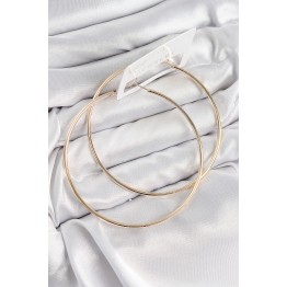 Pirinç Halka Model Gold Renk Kadın Küpe TJ-BKP11037