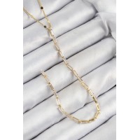 Pirinç Zirkon Taşlı Model Gold Renk Y Kolye TJ-BKO10450