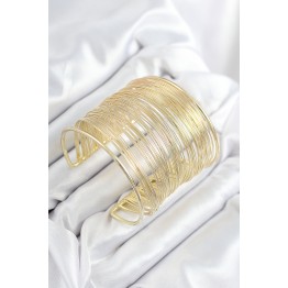 Pirinç Tel Sarma Model Gold Renk Kadın Bileklilk TJ-BB7895