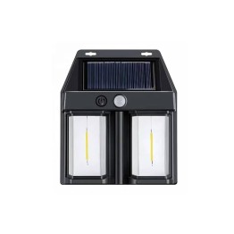 Rustik Ampul İkili Solar Duvar Aplik Güneş Enerjili Hareket Sensörlü